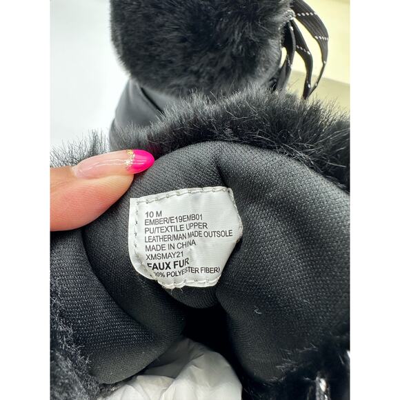 Esprit, Ember Faux-Fur Lug Sole Booties, Black Size 10M - Picture 7 of 12